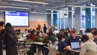 Penn students gather to compete at the first annual Generative AI Hackathon Event.